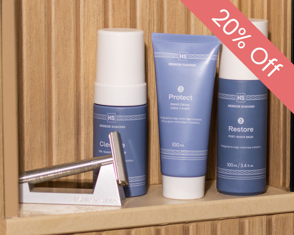 Henson Shaving, brand website product image