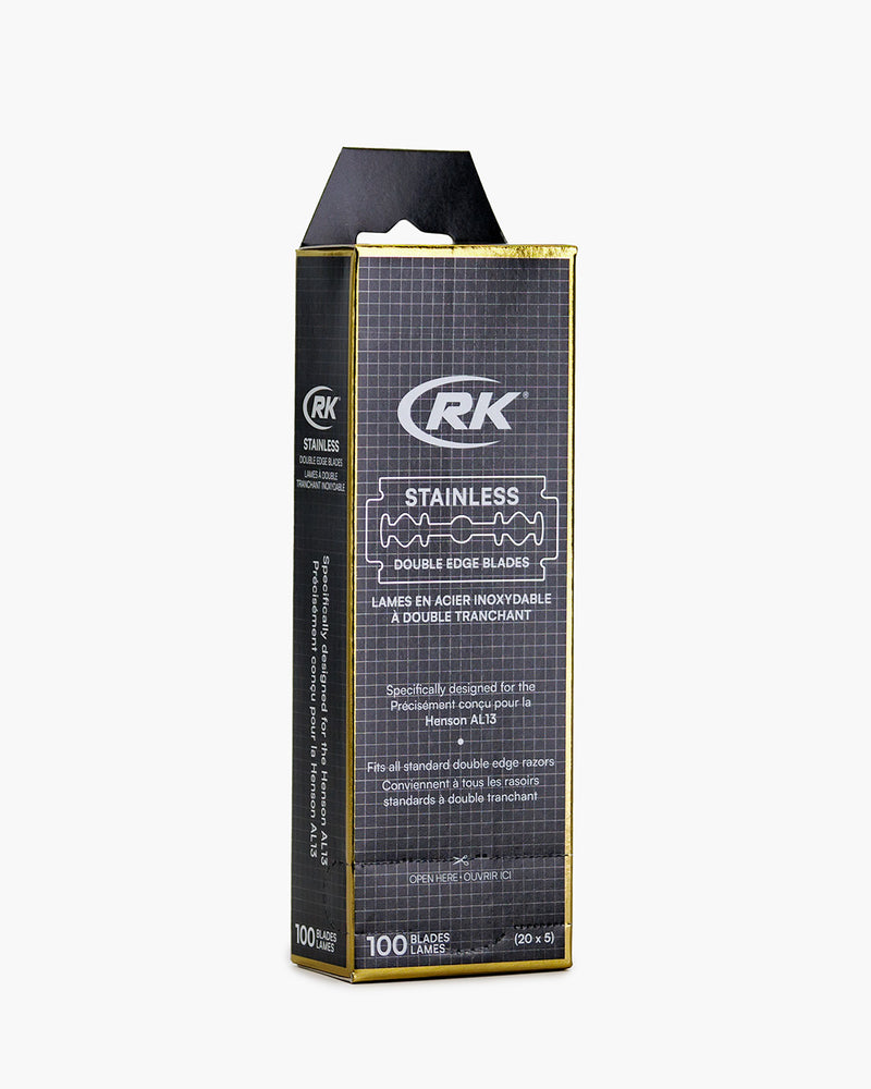 RK Shaving Stainless DE Razor Blades - 100pk