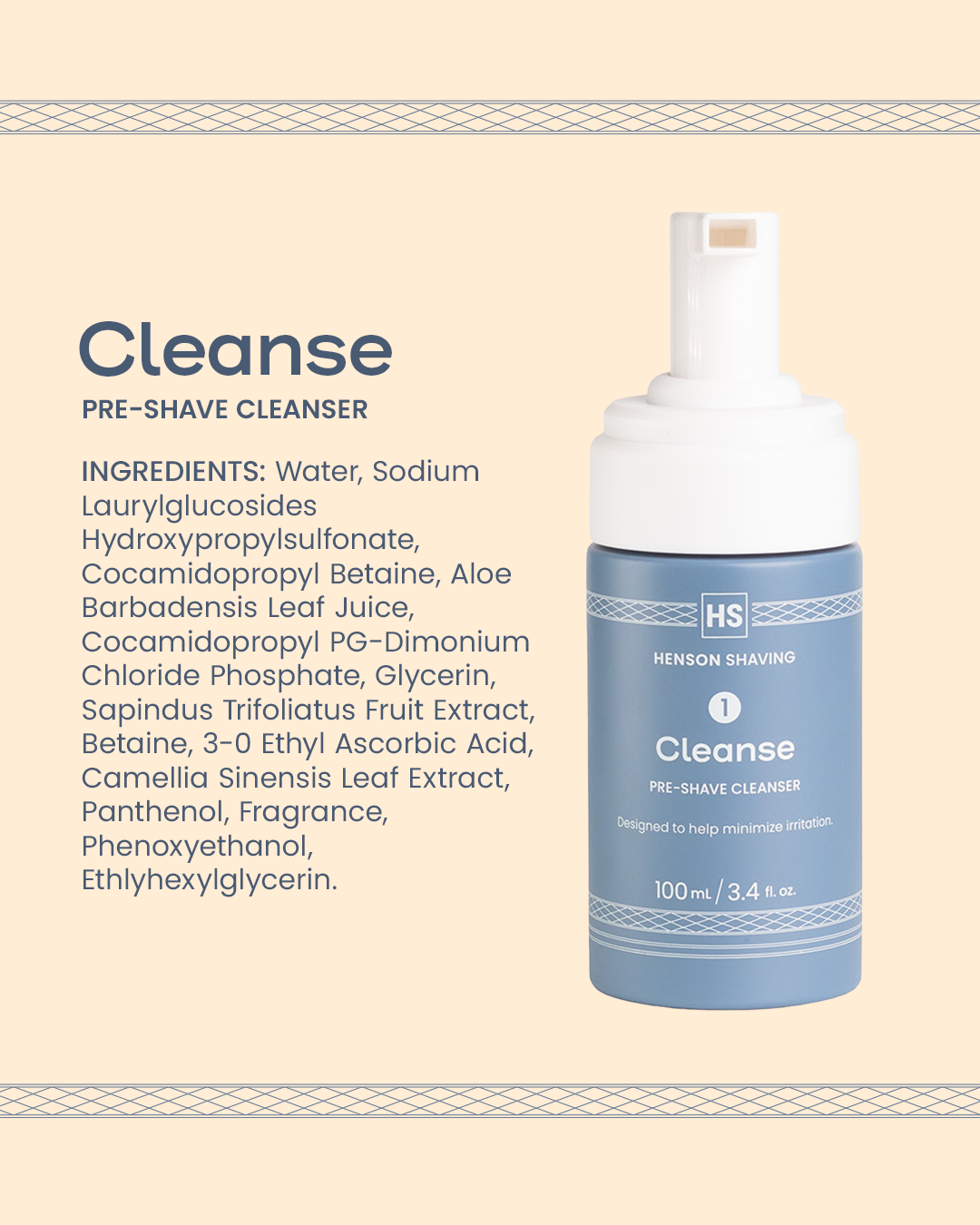 Cleanse Pre-Shave Cleanser – Henson Shaving