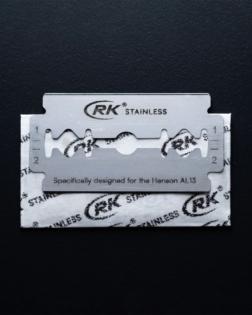 HENSON SHAVING AL13 + 替え刃100枚RK RK Shaving Stainless DE Razor Blades - 100pk